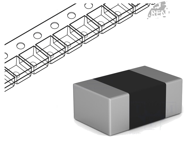 Ferriet: kraal; Imp.@ 100MHz: 2700Ω; SMD; 0,2A; 0805; R: 0,8Ω Ferriet: kraal; Imp.@ 100MHz: 2700Ω; SMD; 0,2A; 0805; R: 0,8Ω